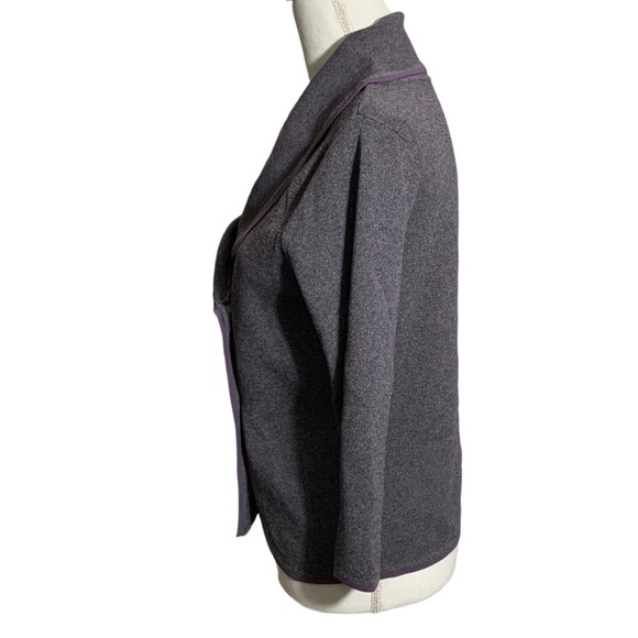 Grace Dane Lewis Vintage Blazer Double Breasted Classic Sweater Heather Gray M - Picture 5 of 16